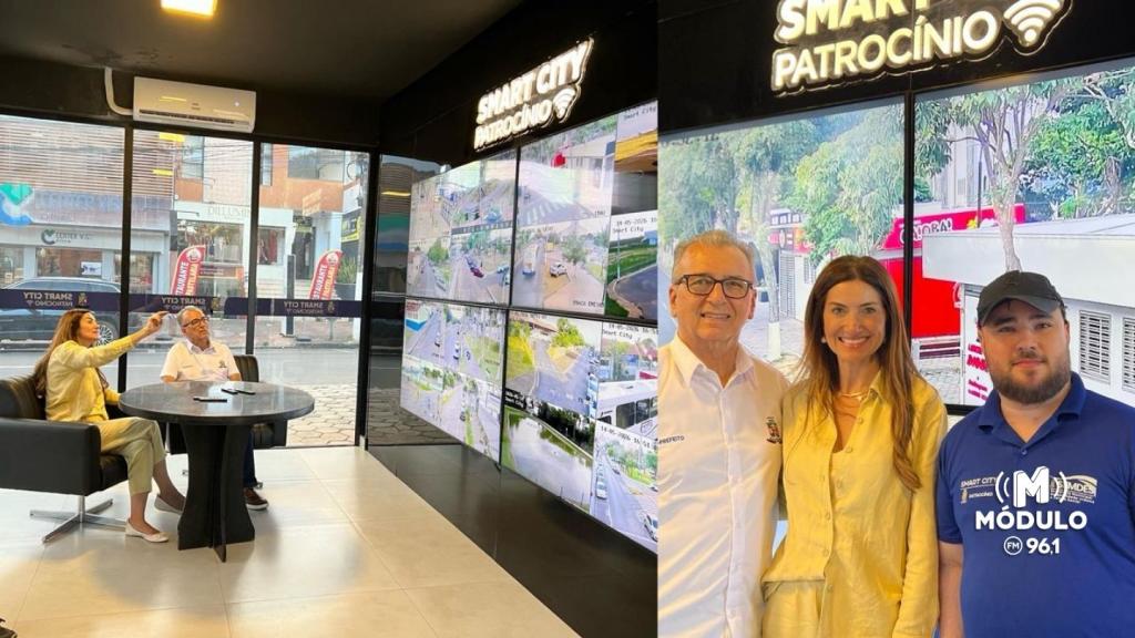 Deputada Greyce Elias visita sistema de monitoramento Smart City em Patrocínio